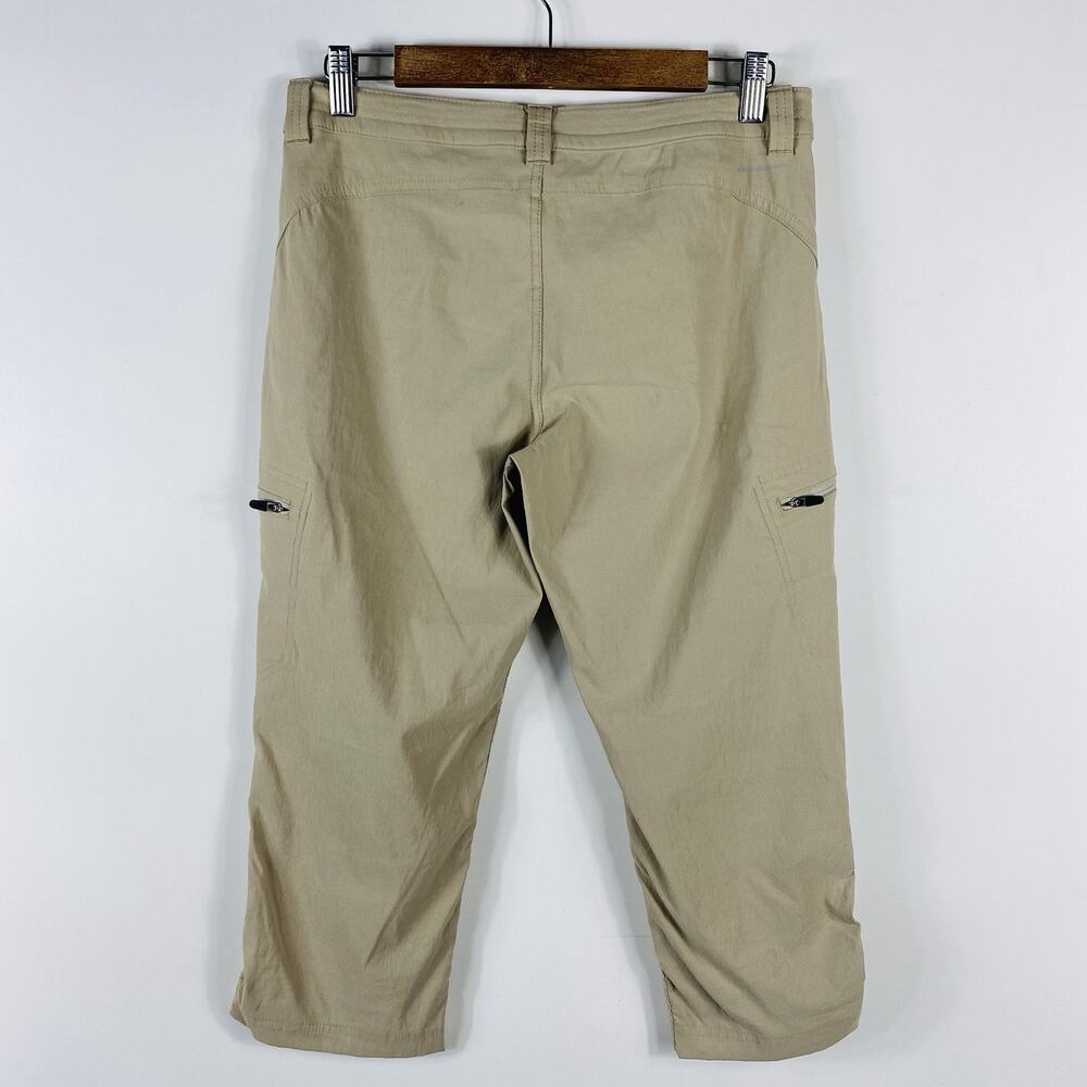 Eddie Bauer Capri Pants Women's 4 Tan Ascent Walking Hiking Outdoor Casual - Picture 2 of 7